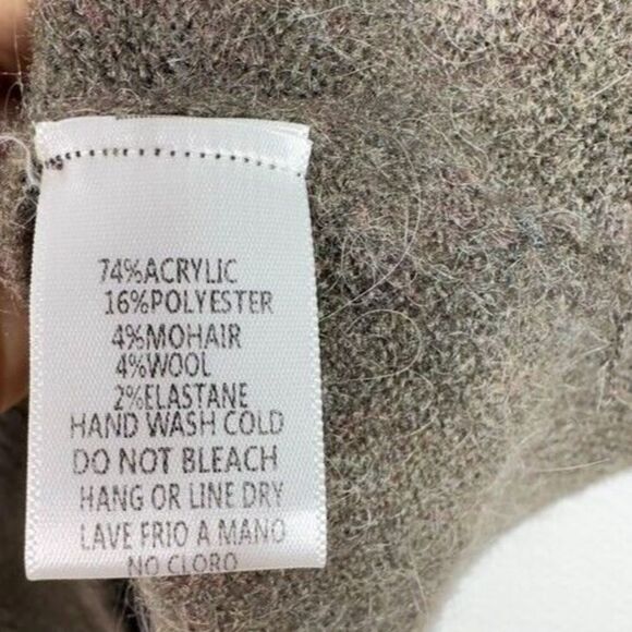 Hidden Alley Sweater‎ NWT Women’s S Gray Blue Knit Mohair Wool Blend Abstract - Picture 8 of 13